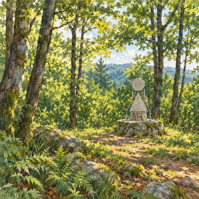 Ogled povečano sliko Ilustracija okolice spomenika: Spomenik tolarju