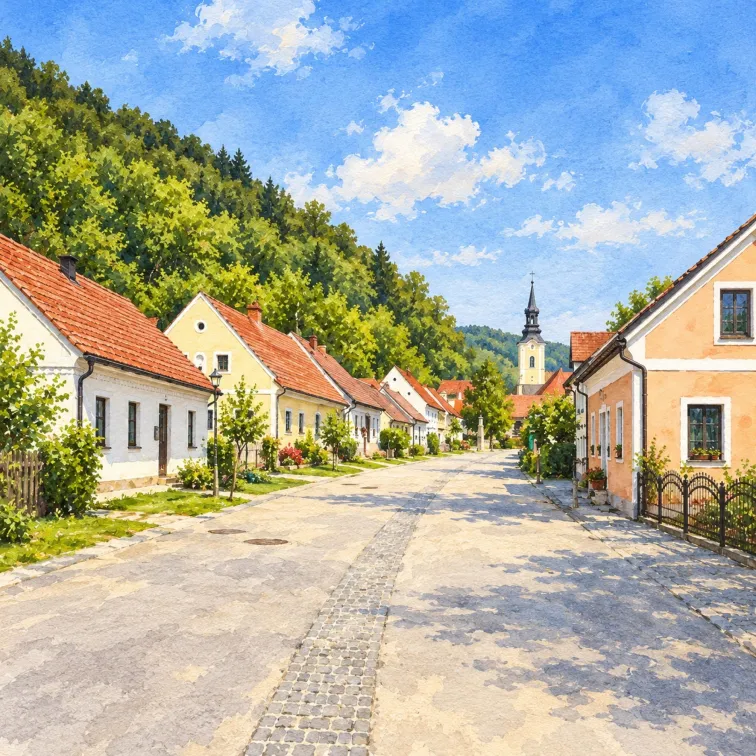 Ogled povečano sliko Ilustracija okolice spomenika: Spomenik NOB in grobišče na trgu Podsreda