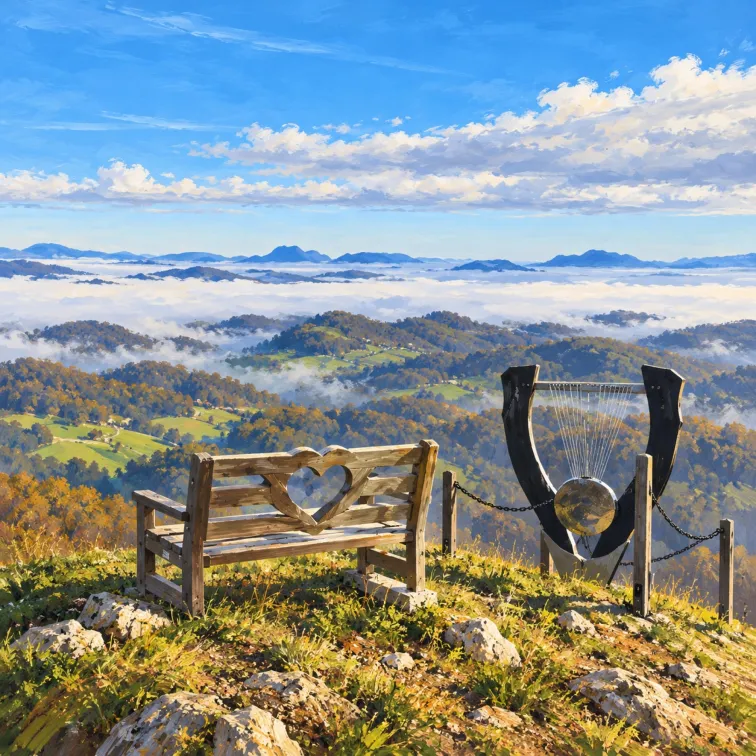 Ogled povečano sliko Ilustracija lokacije Vetrnik – razgledni vrh